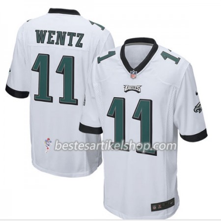 Herren Philadelphia Eagles Trikot Carson Wentz 11 Nike Weiß